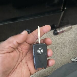 Black Flip Key Fob with Metal Blade